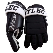 Mylec MK5 Pro Light & Breathable Hockey Gloves – 1 Pair Black & White 11” Medium