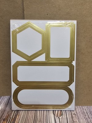 Stampin' UP! FOILED FRAMES & LABELS Ephemera Pack 6 SHEETS TAGS
