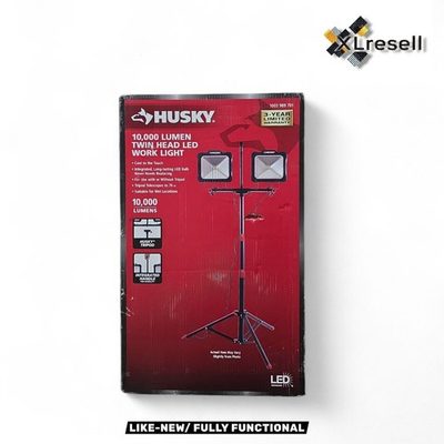 #ad Husky 10000 Lumen Twin Head LED Work Light # K40189 $99.90
