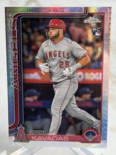 2025 Topps Chrome- Niko Kavadas (RC) PRISM REFRACTOR #20 Angels