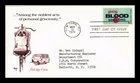 US COVER GIVING BLOOD SAVES LIVES FIRST DAY ISSUE MARQ CACHET