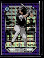 COLBY SHELTON 2026 BOWMAN CHROME PROSPECTS PURPLE GEOMETRIC REFRACTOR 059/250
