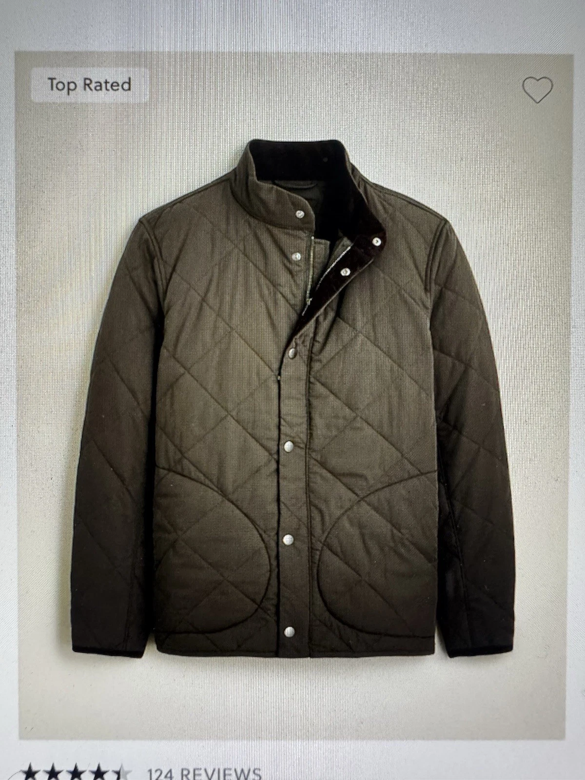 Men’s 2XL J. Crew New with Tags, Sussex Quilted with Prima Soft Jacket - product detail image 3