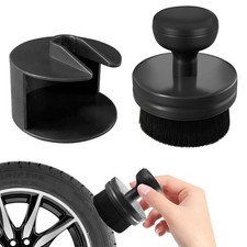 Habnvuon Tire Shine Applicator Brush Wheel Dressing Black Habnvuon Tire Shine Applicator Brush Wheel Dressing Black