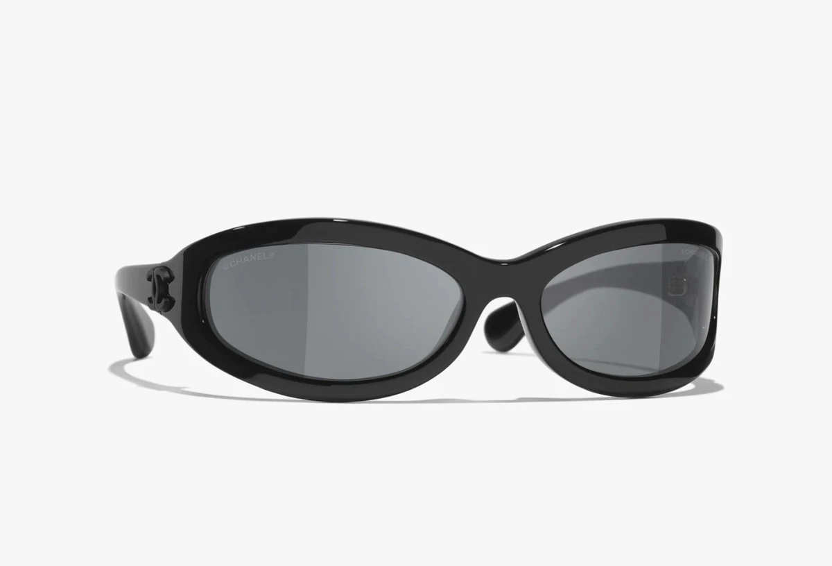 CHANEL Black Wrap Sunglasses for Women for sale | eBay