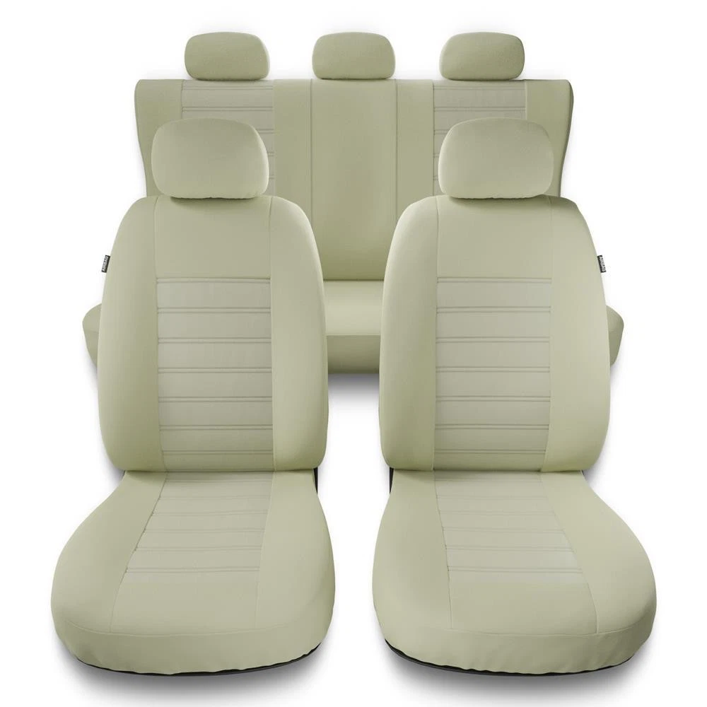 Copri Sedili Auto per Mercedes-Benz /Classe A Classe B Classe C, Coprisedili Auto Universali, Pelle Set Completo Impermeabile Auto Accessori Interno, Set Copri-Sedile Anteriori Posteriori Standard 5