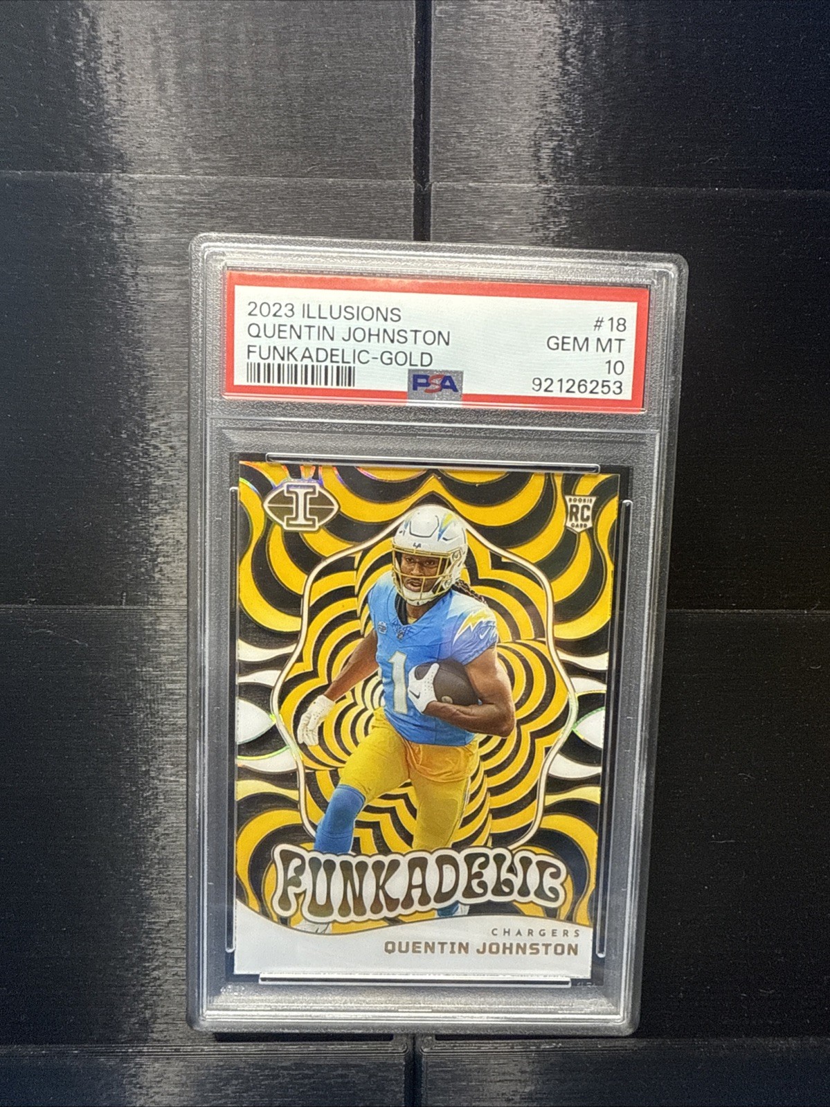 Quentin Johnston Panini Illusions Funkadelic #18 Gold