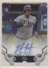 2019 Topps High Tek High Tek Auto Purple 99/99 Nate Lowe #HTA-NL Auto i4v