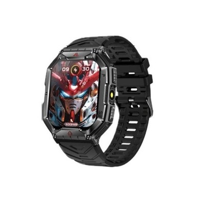 Rugged Smartwatch with Bluetooth Calling, Al Voice Assistant & Fitness Tracker