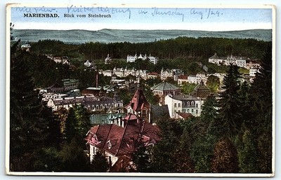 Postcard  Marienbad Mariánské Lázně, a spa town Czech Republic