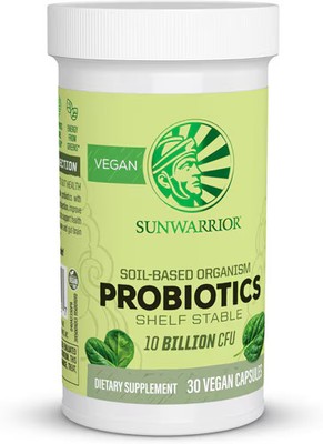 2 X Sunwarrior Probiotics -- 10 billion CFU - 30 Vegan Capsules
