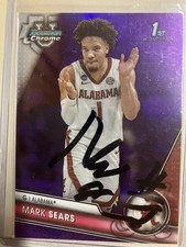 Alabama Basketball Mark Sears Signed card 