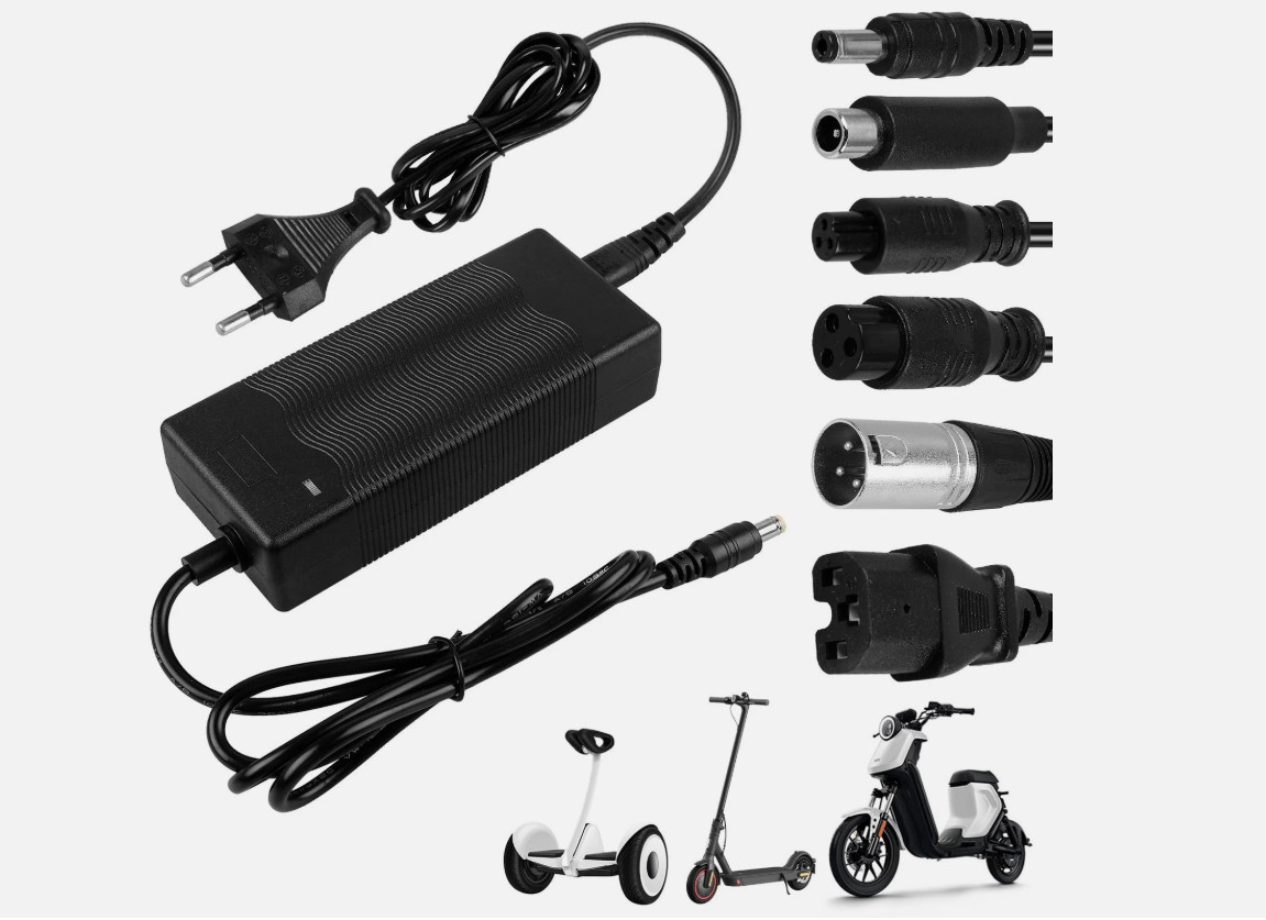 Caricatore Monopattino Elettrico 42V 2A Caricabatteria Scooter HOVERBOARD + ADAT