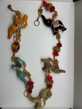 Colorful 5 Elephants Hanging Ornament Unbranded