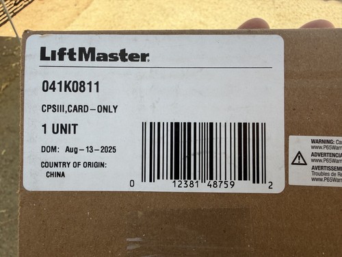 LiftMaster CPSIII Card - Only 041K0811