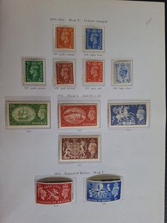 RARE 1950 Great Britain KGVI & Festival of Britain postage stamps Mint Cat£100