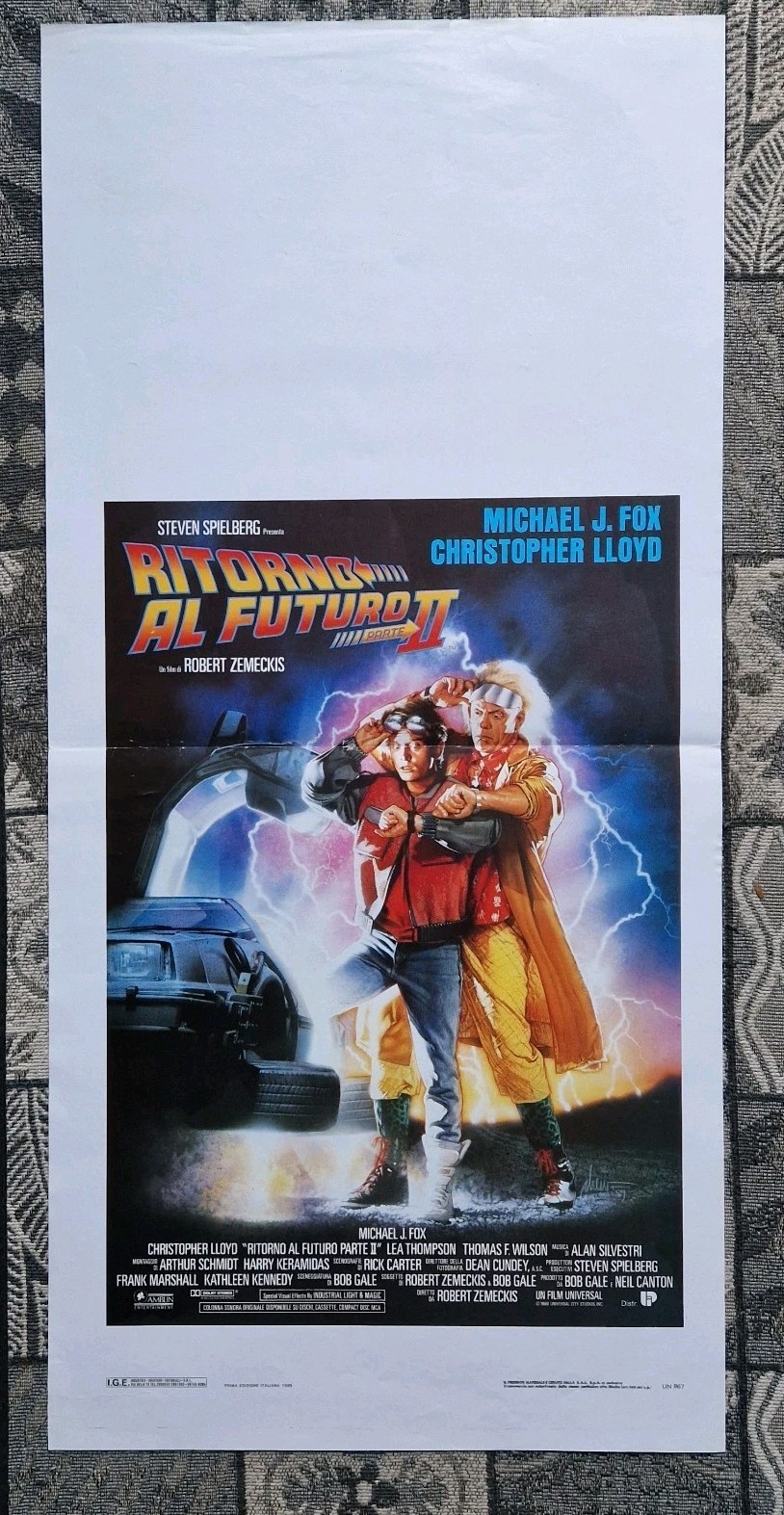 Locandina originale film Ritorno al futuro - Parte II (1989) - Regia di Robert Zemeckis