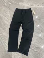 Essentials FOG SS22 Relaxed Joggers No Cuff Black Limo -Brand New Authentic BNWT