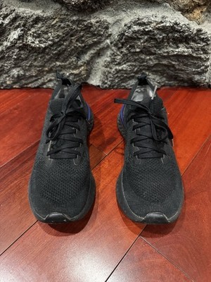 Nike Women's Lace Up Running Epic React Flyknit - Black - Size 8.5