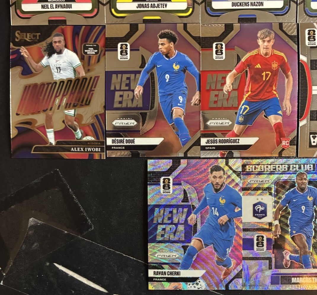 Panini Select/Prizm FIFA World Cup 2026 27-Card  Lot Mbappe Haaland De bruyne view 5