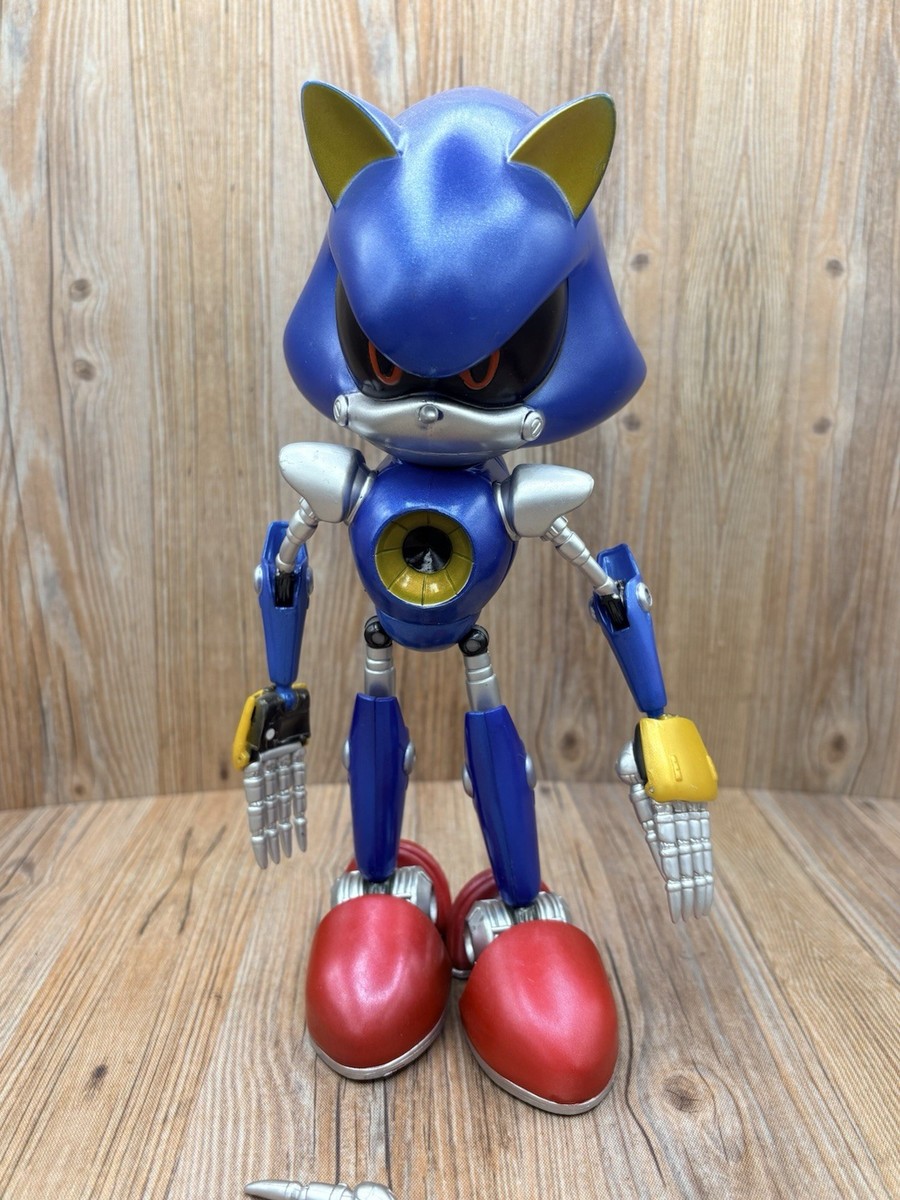 Rare SEGA Jazwares 10 inch Metal Sonic the Hedgehog Articulated
