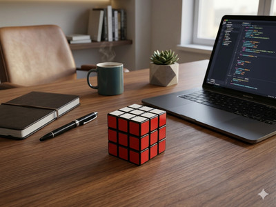 Rubik's Cube, The Original 5x5 Cube, Problem-Solving Brain Teaser, Color-Matchin
