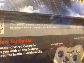 NEW SEALED Batman Arkham Asylum Battle Bundler Batarang Controller+Game XBOX 360