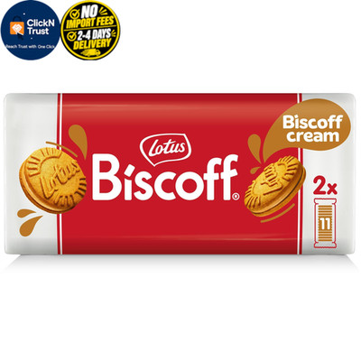 Lotus Biscoff Sandwich Cookies, Cream, 22 11 Count (Pack of 2)