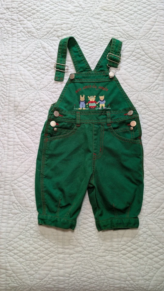 Mono Vintage Jacadi Verde Bordado "My Garden Friends" Talla 6 M Francia Foto 2 de 4