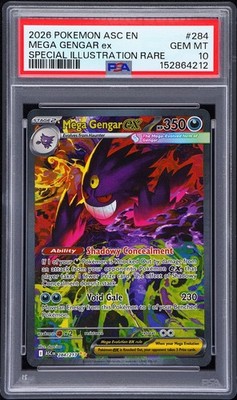 Mega Gengar ex | PSA 10 | 284/217 SIR | Pokemon Ascended Heroes | eBay