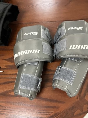 Vaughn V5 Red/Grey/Black Knee Pads -Double Shield Protection- Ice Hockey Goalies