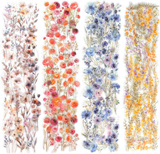 120Pcs Natural Small Flower Stickers,Self-Adhesive Flower Sticker for Scrapbooki