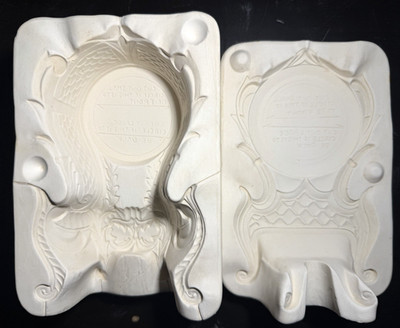 Vintage Duncan Ceramic Slip Casting Mold Antique Clock DM 94   1963