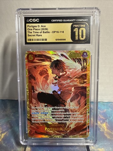 Portgas.D.Ace graded CGC 10 for sale on eBay
