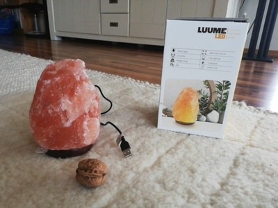 Salzlampe mit USB Anschluss, Firma Lumee LED