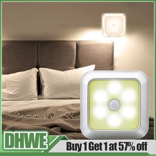 Battery Powered LED Wireless Motion Sensor Light PIR Night Lights Cabinet Lamp