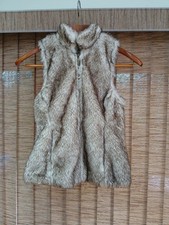 Y2K Charlotte Russe Faux Fur Taupe Vest
