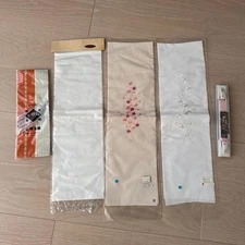 Floral Embroidery Japanese Kimono Accessories Set Unused Multiple Designs Japan