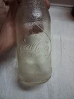 Coca-Cola Vintage Clear Glass Soda Bottle 10 fl oz 1950s Advertising Original
