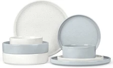 Herogo Dinnerware Dishes Sets with Salad Bowls, 8 Piece Speckled Multicolor 