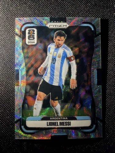 2026 Panini Prizm FIFA World Cup Lionel Messi Silver Wave Prizm #10