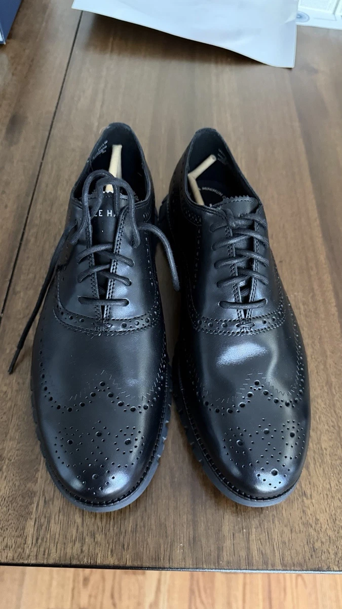 Cole Haan Leather Upper Black Dress Shoes for Men for sale  display picture 3