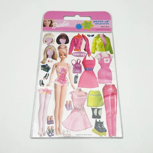 Vintage 2004 BARBIE New Age Dress Up Magnets Magnetic Play Set - NEW & SEALED