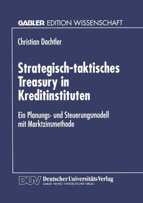 Thumbnail - Strategisch-taktisches Treasury In Kreditinstituten