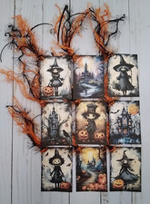 9 Halloween Handmade Gift Tags Scrapbooks Planners Junk Journals Parties Crafts