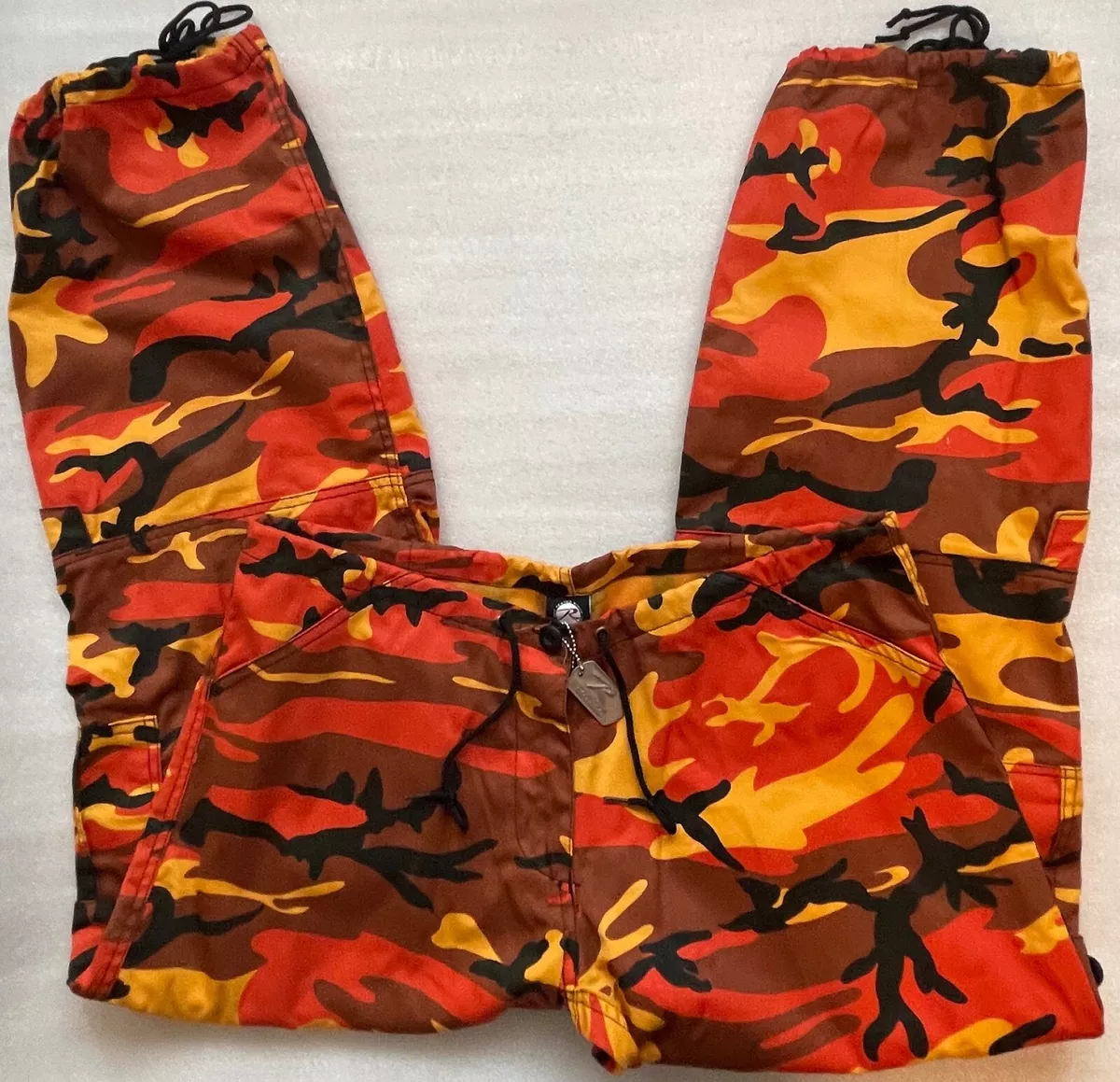 Plus size orange camo pants 2025