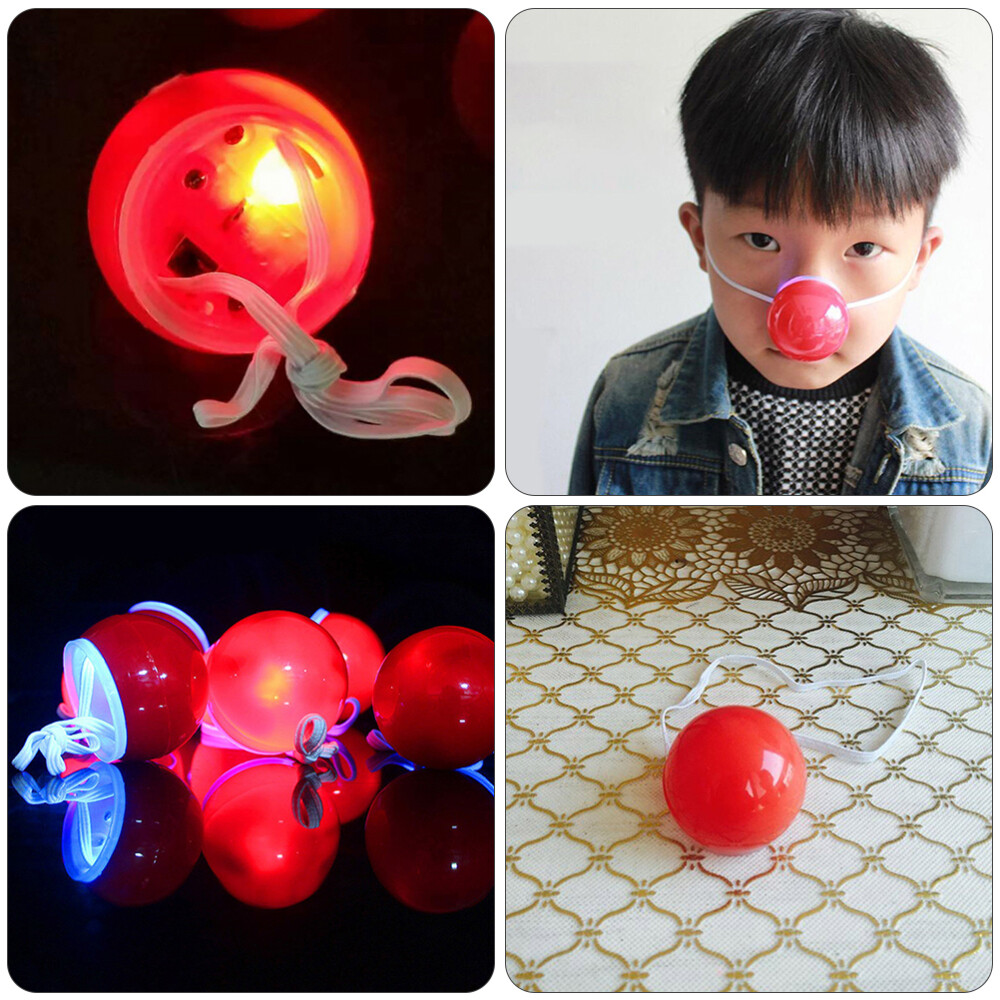 Red Circus Noses Novelty Nose Bulk Chrisrmas Clown Nose Light Up Clown
