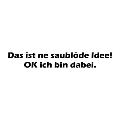 Das ist ne saublöde Idee. OK ich bin dabei. - Aufkleber Auto Folie Tattoo KFZ