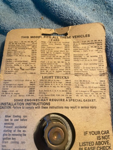 VINTAGE INTERSTATE 180 DEGREE THERMOSTAT - MANY APPLICATIONS - NEW NOS - USA - Picture 2 of 2