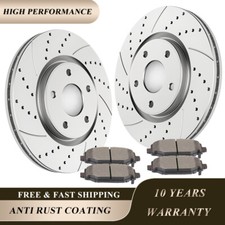 Fit Dodge Grand Caravan Town & Country C/V Front Drilled Discs Rotors Brake Pads